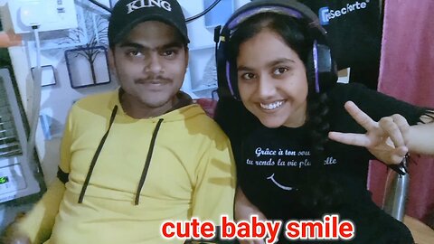 Nice cute baby smile