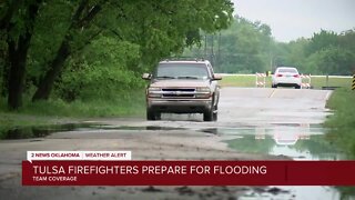 Tulsa firefighters prepare for flooding