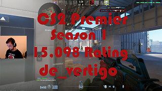 CS2 Premier Matchmaking - Season 1 - 15,098 Rating - de_vertigo