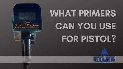 Which primers can you use for pistol ammo in an ammunition crisis?