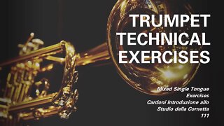 🎺🎺 Trumpet Attack Development - Mixed single tongue exercises [CARDONI 111]