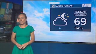 Forecast: Partly cloudy and humid with an isolated afternoon shower