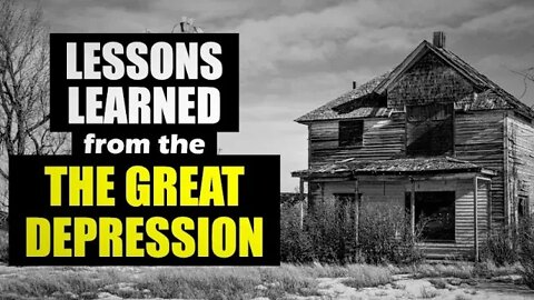 SURVIVAL lessons from the GREAT DEPRESSION