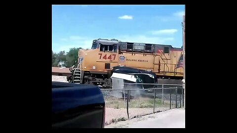 Stuck On Train Railroad car crash compilation, car crash
