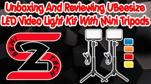 Unboxing And Reviewing UBeesize LED Video Light Kit With Mini Tripods