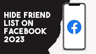 How To Hide Friendlist On Facebook 2023