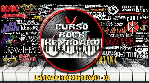 TOQUE ROCK NO TECLADO - ROCK KEYBOARD - LEVADA DE ROCK PARA TECLADO E PIANO