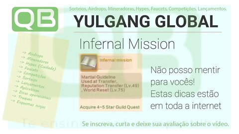 #NFT - #Jogo - Yulgang Global - Mais do Mesmo, como habilitar o saque de gratis!