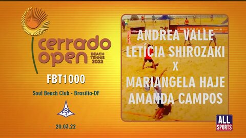 Cerrado Open Beach tennis 2022 - Andrea Valle/Letícia shirozaki x Mariangela Haje/Amanda Campos