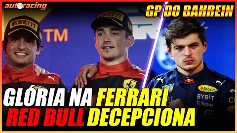 FERRARI FAZ P1 e P2 NO GP DO BAHREIN | RED BULL COMEÇA NO PREJUÍZO NA F1 2022