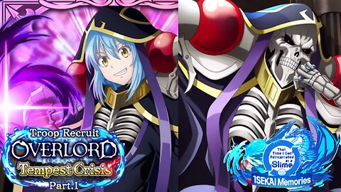 SLIME ISEKAI Memories: Troop Recruit Overlord Tempest Crisis P1 Banner Summons