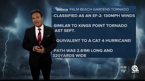 WPTV First Alert Weather meteorologists detail path, intensity of Palm Beach Gardens tornado