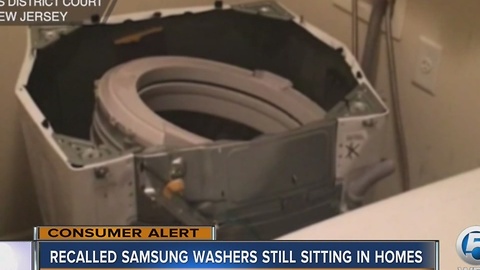 Recalled Samsung washers still sitting in homes