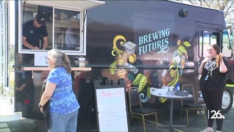 Oshkosh West special education students serve free beverages in coffee truck