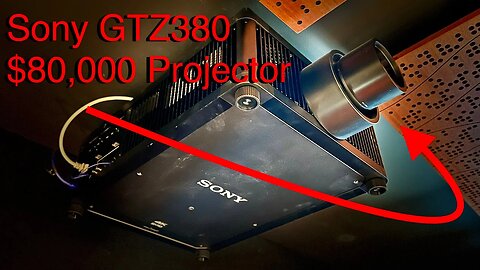 $80,000 Sony GTZ380 3 SXRD 10,000 Lumens 4K Projector Review and Calibrated Settings