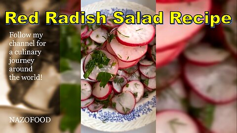 Red Radish Salad Recipe: Crisp and Refreshing Delight | رسپی سالاد تربچه