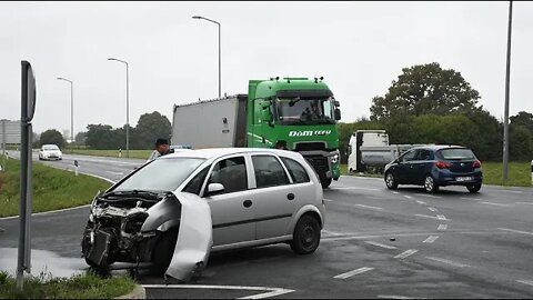 Sudar kamiona i osobnog automobila u Bjelovaru