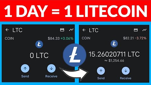 1 DAY = 1 LITECOIN 🥰 • Legit Way To Get 1 Free LTC Every 24 Hours | Free BTC Mining Site