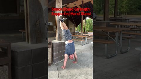 Snack Stand Strength: The Supported Hand Stand. @Master Phil