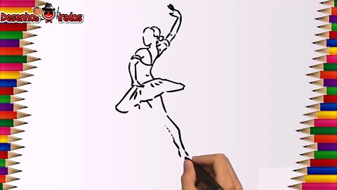 Como Desenhar Uma Bailarina | How to Draw a Ballerina |Desenhos Irados Nº 11| 2021