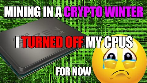 I Shut My CPU MINING Rigs Off | Crypto Winter Mining
