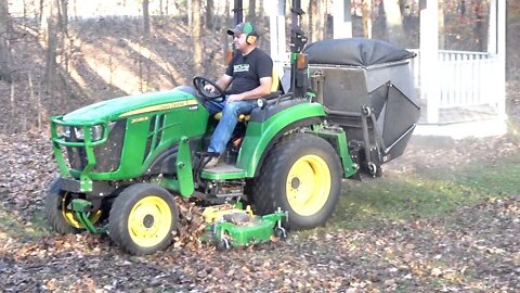 Hate Leaves? Leaf Vacuum + Compact Tractor Will Change That!