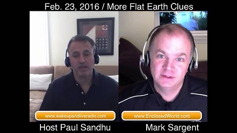 Flat Earth Clues Interview 63 - Wake Up And Live via Skype Video - Mark Sargent ✅