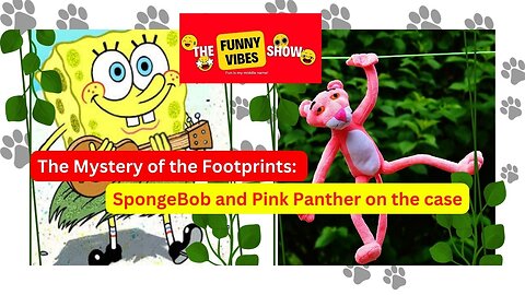The Mystery of the Footprints: SpongeBob and Pink Panther on the case