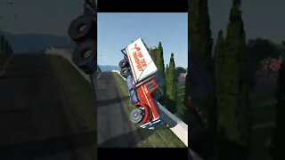 Truck And Car Jumping, Full Speed BeamNG DRIVE