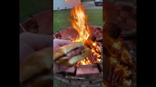 Hamburger’s Cooked over open fire!