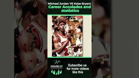 Michael Jordan vs Kobe Bryant Career Stats #shorts