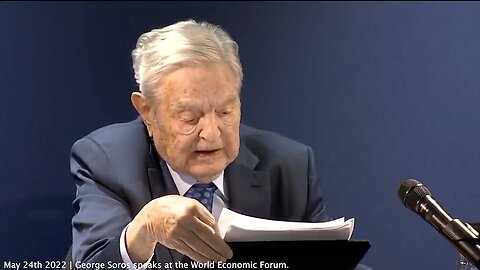 George Soros | "AI Is Particularly Good At Producing Instruments of Control That Help Repressive Regimes And Endanger Repressive Societies. COVID-19 Also Helped Legitimize Instruments of Control." (Speaking May 24th At the World Economic Forum.&