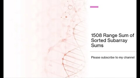 1508 Range Sum of Sorted Subarray Sums