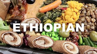 Ethiopian vegan street food that blew my mind [ MERKAMO]