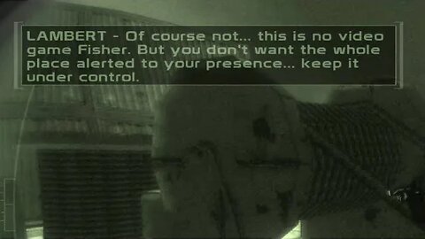 Tom Clancy's Splinter Cell Chaos Theory "This Is No Video Game Fisher" #Shorts