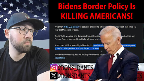 Biden's Border Policy Is Getting AMERICANS KILLED!
