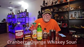 Cranberry Orange Whiskey Sour!