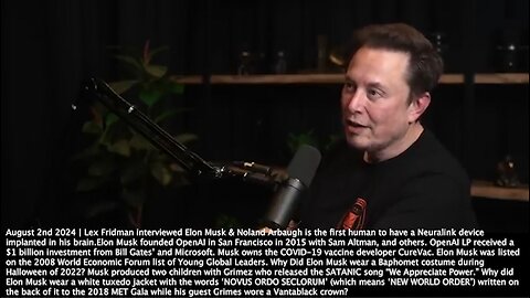 Elon Musk | "Is There a Use for Humans? I Think There Is Some Argument for Humans As a Source of Will or Purpose. It's a Much Higher Bar to Compete With 8 Billion Machine-Augmented Humans." - 8/2/24 + The Singularity
