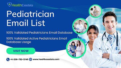 Pediatricians Email List | Pediatricians Mailing Database - Healthexedata