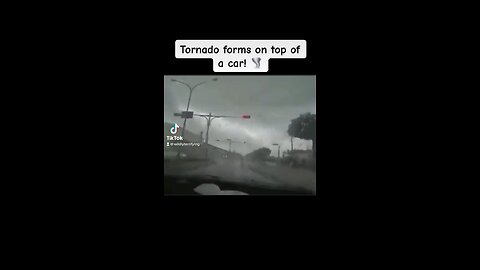 Tornado FORMS on top of a car! 🤯🌪