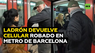 Increpan a carterista que había robado un teléfono móvil en Barcelona