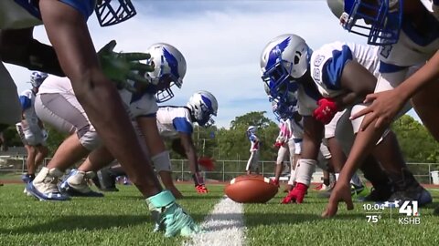 Kansas City Chiefs ambassadors donate practice gear, road trip attire to Central High School football team