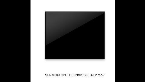 SERMON ON INVISIBLE ALP