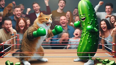 Hilarious Cat Reaction: Cat vs Cucumber Showdown!
