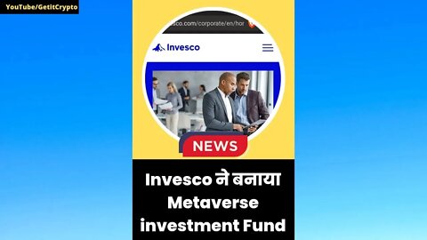 Invesco ने बनाया Metaverse investment Fund | Crypto news | #shorts