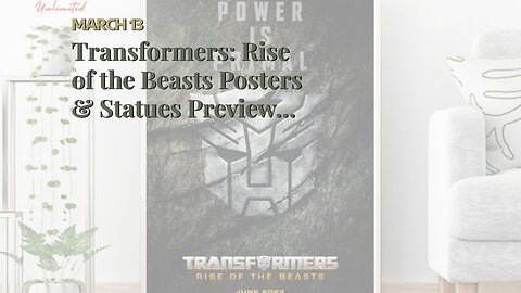 Transformers: Rise of the Beasts Posters & Statues Preview Blockbuster