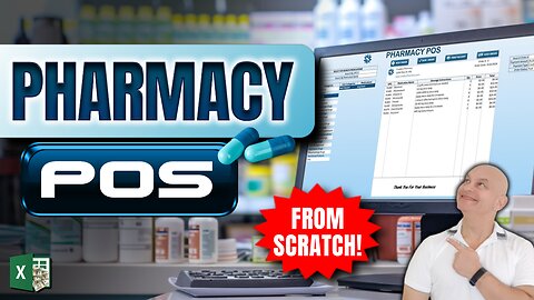 How To Build A Pharmacy Point Of Sale (POS) Application In Excel FROM SCRATCH