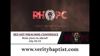 UPCOMING: Red Hot Preaching Conference July 20-23 PROMO
