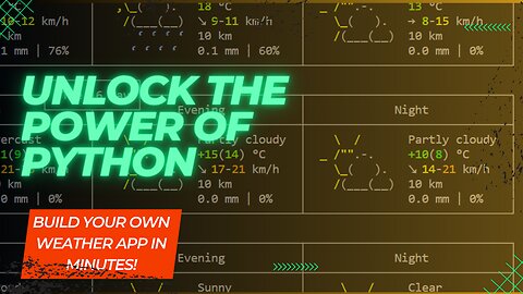 Build a Weather App in Python | Step-by-Step Tutorial