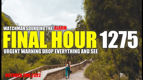 FINAL HOUR 1275 - URGENT WARNING DROP EVERYTHING AND SEE - WATCHMAN SOUNDING THE ALARM